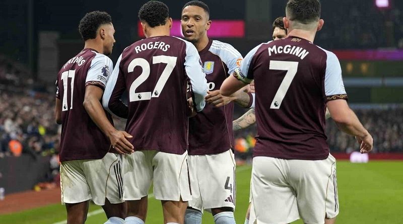 Европейский футбол: Астон Вилла закрепилась в тройке АПЛ