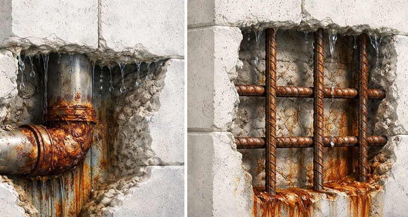 Хімія всередині стіни: Чому іржавіють труби та арматура у стінах із газобетону